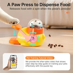 Little Yellow Duck Interactive Pet Feeder – Smart Slow Feeding Toy for Cats & Dogs