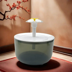 Luxury Cat Flower Water Fountain – Silent USB Automatic Pet Water Dispenser with Multi-Layer Filter for Cats & Small Dogs