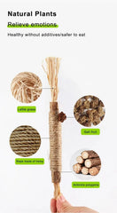 Natural Catnip Chew Sticks - Dental Health Cat Toys Silvervine Matatabi Cat Treats
