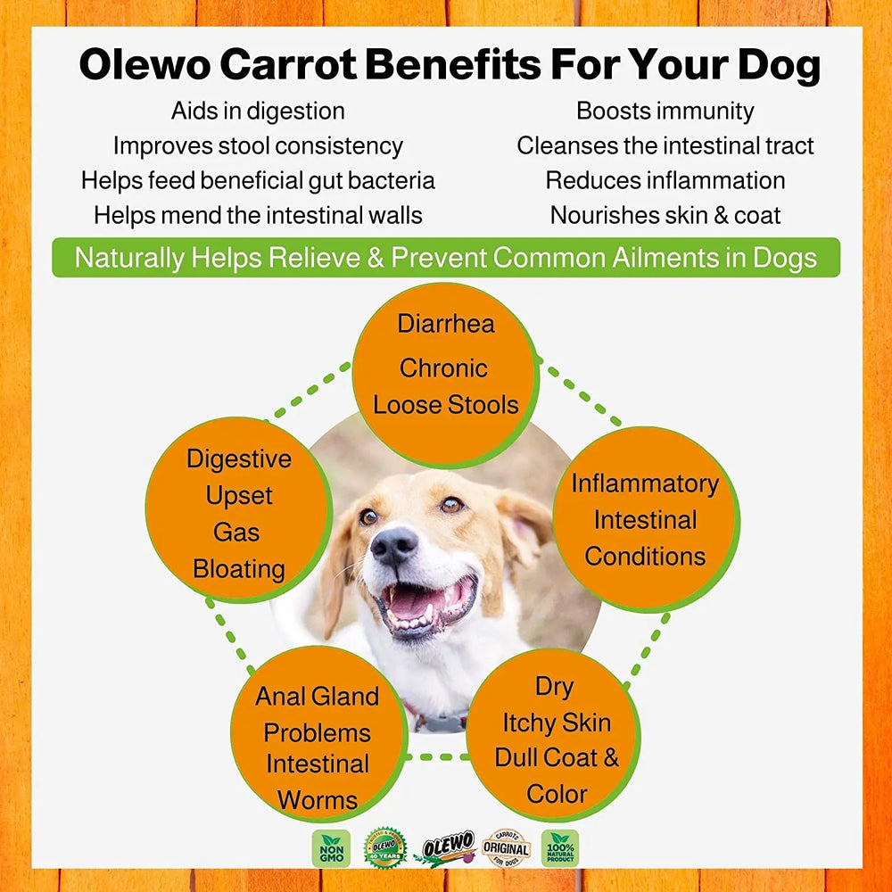 Natural Dehydrated Carrots & Red Beets Dog Food Supplement | Rich in Fiber, Vitamins & Antioxidants | Boosts Digestion, Skin & Coat Health