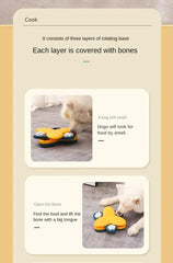 New Dog Puzzle Toys | Slow Feeder Interactive Food Dispenser for Dogs & Cats | Non-Slip Training & Mental Stimulation Toy