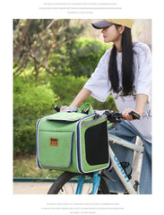 Nordic Style Pet Bike & Car Carrier – Portable Backpack for Outdoor Cycling & Travel