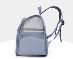 Outdoor Cat Backpack Carrier - Breathable Pet Transport Bag for Cats & Small Dogs, 35x35x25cm Portable Shoulder Carrier with Mesh Windows