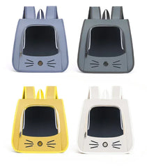 Outdoor Cat Backpack Carrier - Breathable Pet Transport Bag for Cats & Small Dogs, 35x35x25cm Portable Shoulder Carrier with Mesh Windows