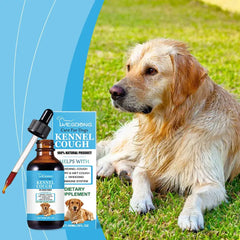 Pet Cough Relief Drops - Herbal Allergy & Immune Supplement for Dogs, Natural Kennel Cough Treatment with Echinacea & Elderberry