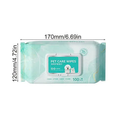 Pet Deodorant wipes 100Pcs Cleaning Tear Stains Decomposition Odor Pure Water Safe Gentle Pet Wipes cleaning wipes for dogs cats