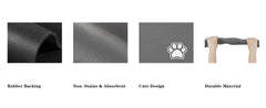 Pet Feeding Mat for Dogs & Cats | Absorbent, Quick-Dry Food & Water Placemat | Easy-to-Clean Non-Slip Pet Bowl Mat