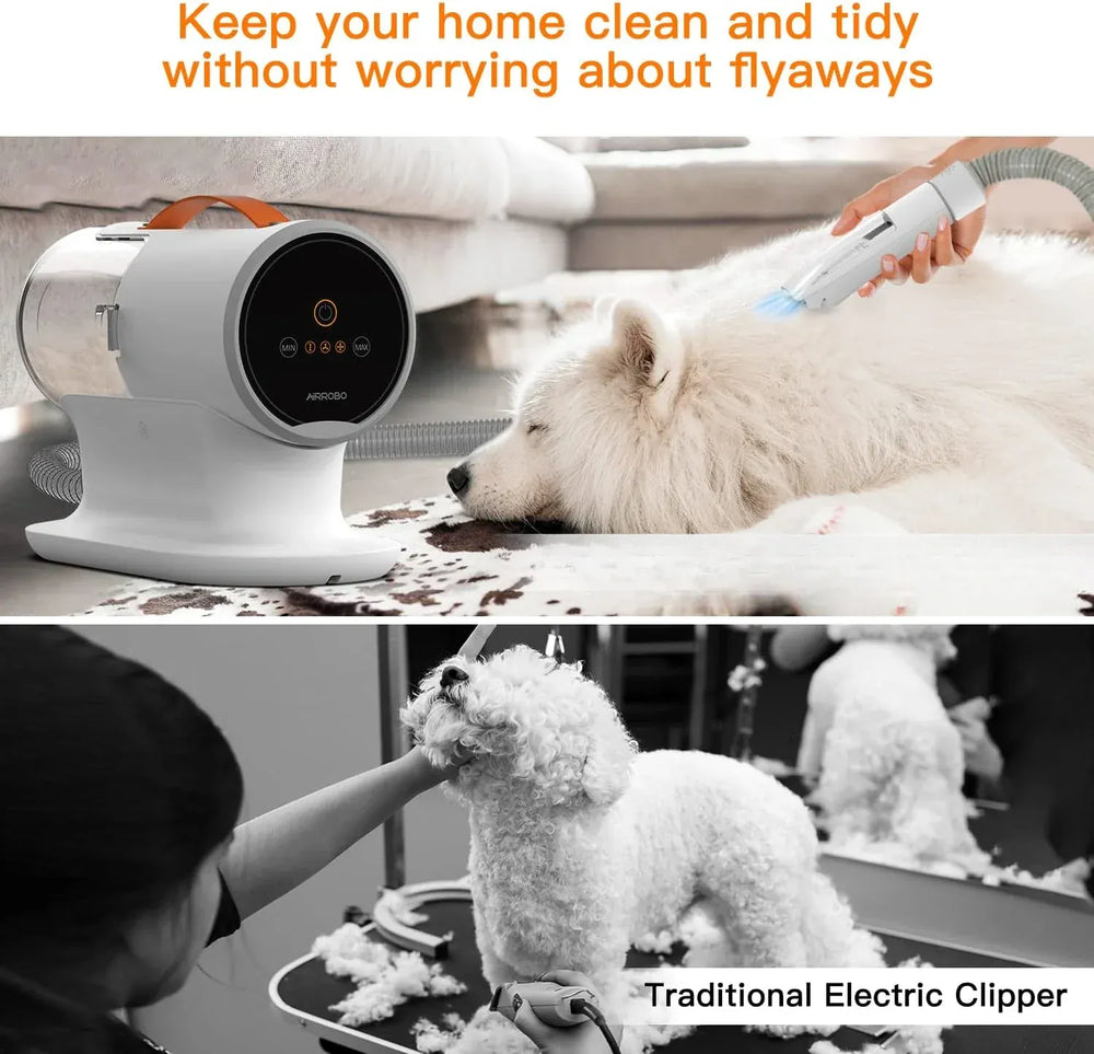 Pet Grooming Vacuum Kit - 12000Pa Dog Hair Vacuum with 5 Tools & 2L Capacity