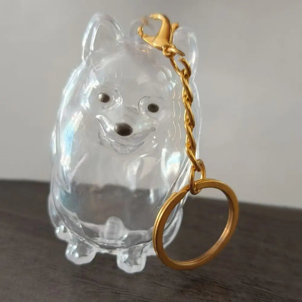 Pet Hair Memorial Keychain - DIY Dog Hair Storage Jewelry Gift