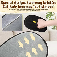Pet Hair Removal Gloves - Reusable Double-Sided Grooming Gloves for Dogs & Cats, Static Fur Remover for Furniture & Carpets