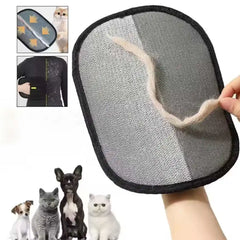 Pet Hair Removal Gloves - Reusable Double-Sided Grooming Gloves for Dogs & Cats, Static Fur Remover for Furniture & Carpets