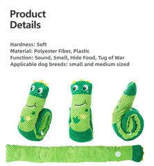Pet Puzzle Snail Plush Toy | Interactive Dog Training Toy | Hidden Food Treat Puzzle Chew Toy | Sound & Collapsible Resistant Dog Toy