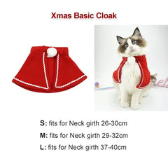 Pet Santa Claus Costume | Funny Christmas Outfit for Dogs & Cats | Warm Winter Cotton Clothes