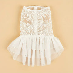 Pet Wedding Dress & Suit – Mesh Summer Outfit for Dog & Cat Wedding Party