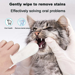 PetPet Teeth Cleaning Finger Wipes – No-Rinse Dental Care for Dogs & Cats | Reduces Plaque & Freshens Breath Teeth Cleaning Dental Finger Wipes for Dogs & Cats, Reduces Plaque & Freshens Breath No-Rinse Dog Teeth Care Finger WipE
