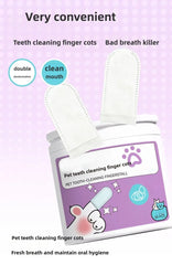 PetPet Teeth Cleaning Finger Wipes – No-Rinse Dental Care for Dogs & Cats | Reduces Plaque & Freshens Breath Teeth Cleaning Dental Finger Wipes for Dogs & Cats, Reduces Plaque & Freshens Breath No-Rinse Dog Teeth Care Finger WipE