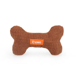 Plush Bone Dog Toy - Small Puppy Squeaky Chew Toy with Multiple Squeakers