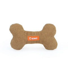 Plush Bone Dog Toy - Small Puppy Squeaky Chew Toy with Multiple Squeakers