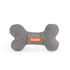 Plush Bone Dog Toy - Small Puppy Squeaky Chew Toy with Multiple Squeakers