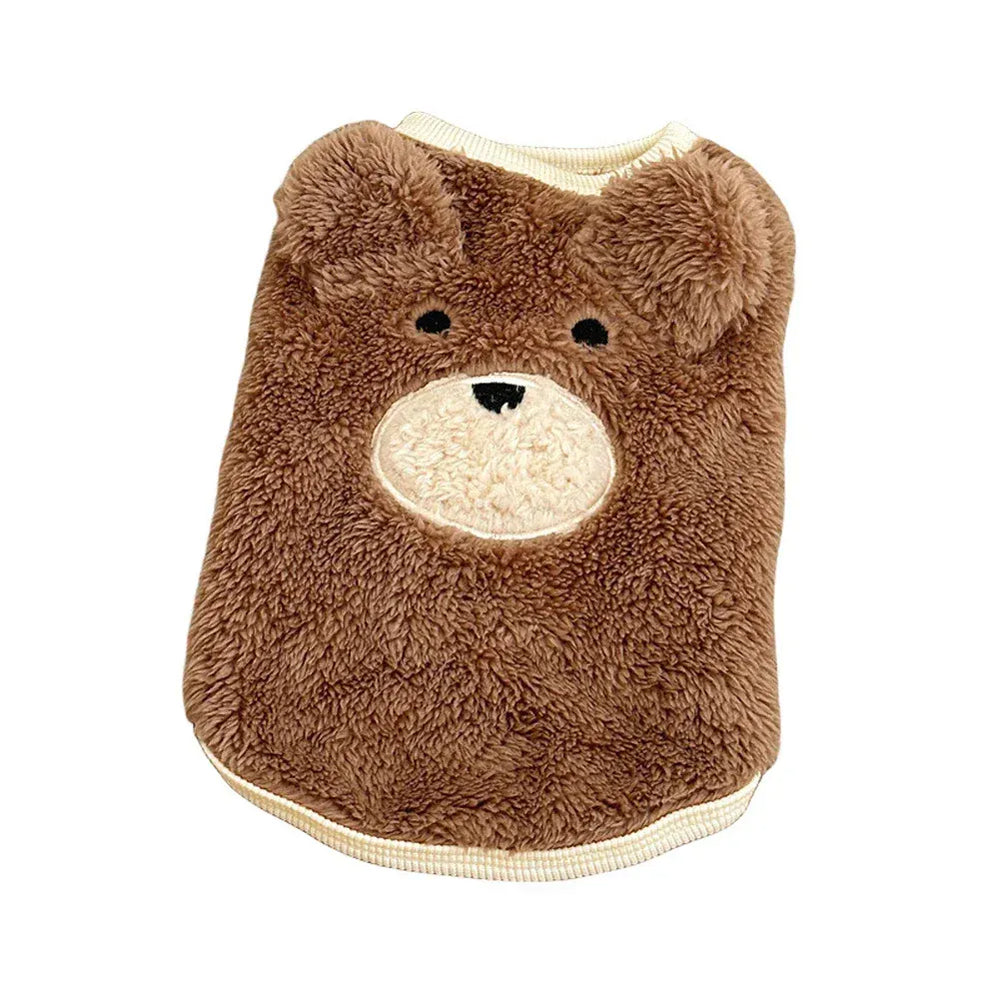 Plush Teddy Bear Dog Sweater | Winter Warm Vest for Small Dogs 1.5β11.5kg | Soft & Cozy Pet Clothes for Teddy, Schnauzer & Puppy