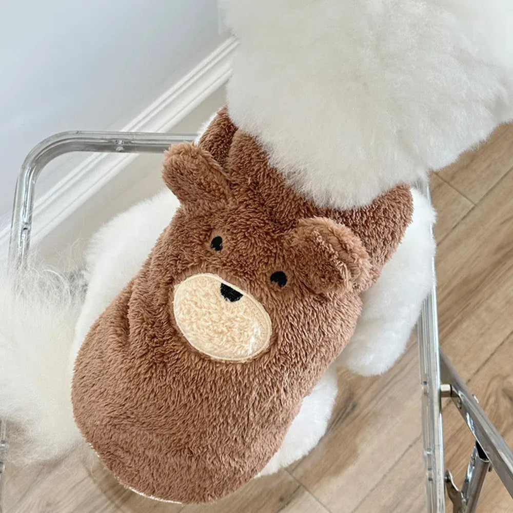 Plush Teddy Bear Dog Sweater | Winter Warm Vest for Small Dogs 1.5β11.5kg | Soft & Cozy Pet Clothes for Teddy, Schnauzer & Puppy