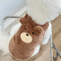 Plush Teddy Bear Dog Sweater | Winter Warm Vest for Small Dogs 1.5β11.5kg | Soft & Cozy Pet Clothes for Teddy, Schnauzer & Puppy