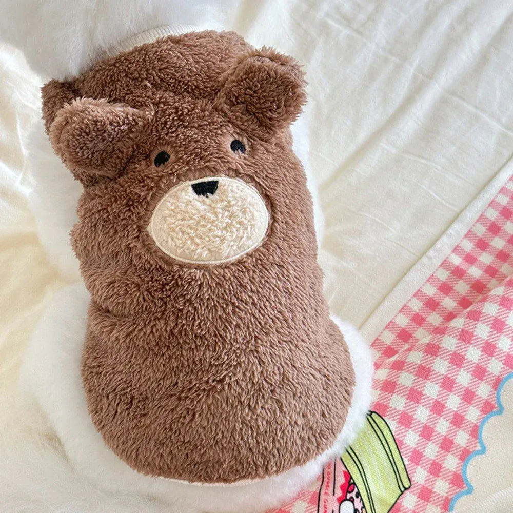 Plush Teddy Bear Dog Sweater | Winter Warm Vest for Small Dogs 1.5β11.5kg | Soft & Cozy Pet Clothes for Teddy, Schnauzer & Puppy