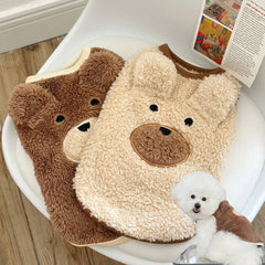 Plush Teddy Bear Dog Sweater | Winter Warm Vest for Small Dogs 1.5β11.5kg | Soft & Cozy Pet Clothes for Teddy, Schnauzer & Puppy