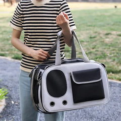 Portable Pet Sling Bag - Large Capacity Breathable Cat & Dog Carrier, Summer Outdoor Single Shoulder Cross-Body Bag for Medium Pets