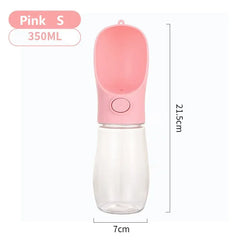 Portable Pet Water Bottle - 500ML Leakproof Outdoor Drinking Bottle for Dogs & Cats
