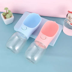 Portable Pet Water Bottle - 500ML Leakproof Outdoor Drinking Bottle for Dogs & Cats