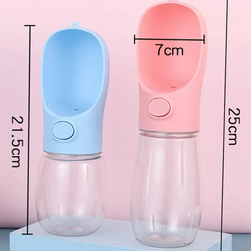 Portable Pet Water Bottle - 500ML Leakproof Outdoor Drinking Bottle for Dogs & Cats