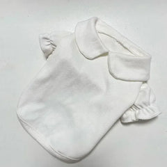 Princess Bow Dress Set - Winter Corduroy Dog Dress with Bow Clip