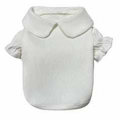 Princess Bow Dress Set - Winter Corduroy Dog Dress with Bow Clip