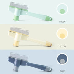 Professional Pet Grooming Brush - Open Knot Massage Comb for Cats & Dogs