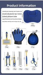 Professional Pet Grooming Kit | Dog & Cat Hair Trimmer, Nail Clipper & Comb Set | Knotting & Hair Removal Tools