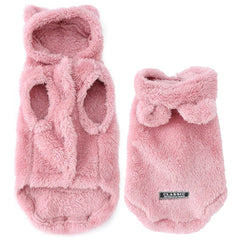 Rabbit Ears Cat Hoodie | Cute Winter Warm Pet Coat for Cats & Small Dogs | Soft Fleece Sphynx Outfit