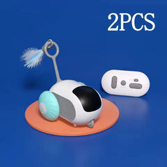 Remote Control Cat Toy Car - Automatic Self-Driving Smart Toy with Obstacle Avoidance