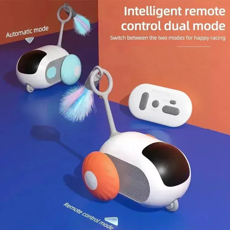 Remote Control Cat Toy Car - Automatic Self-Driving Smart Toy with Obstacle Avoidance