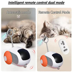 Remote Control Cat Toy Car - Automatic Self-Driving Smart Toy with Obstacle Avoidance