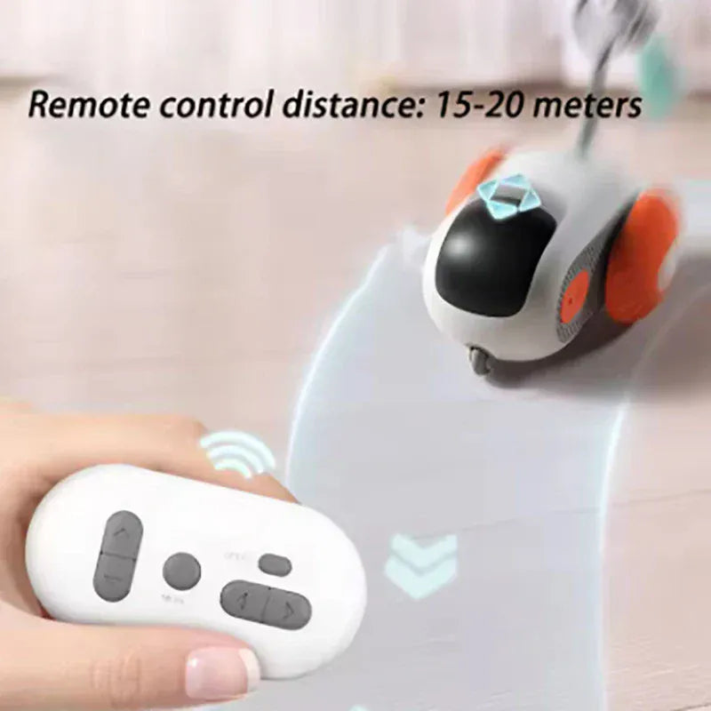 Remote Control Cat Toy Car - Automatic Self-Driving Smart Toy with Obstacle Avoidance