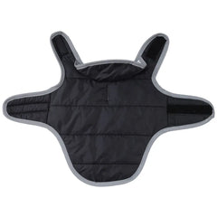 Reversible Fleece Pet Jacket - Waterproof Coat with Leash Hole & Reflective Strips