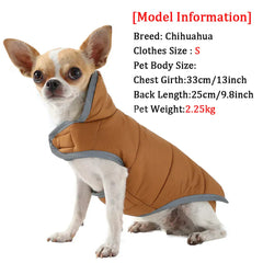Reversible Fleece Pet Jacket - Waterproof Coat with Leash Hole & Reflective Strips