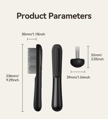 ROJECO Electric Flea Comb | Anti-Lice & Flea Removal Brush for Dogs & Cats | Multifunctional Hair Cleaner