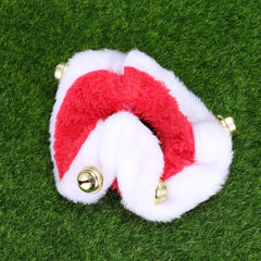 Santa Hat & Collar Set for Pets – Christmas Holiday Outfit for Dogs & Cats