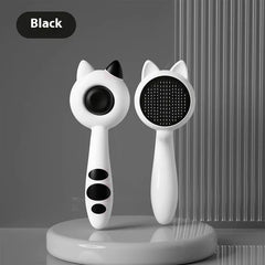 Self-Cleaning Cat Brush | Magic Deshedding Grooming Comb for Cats | Loose Fur Remover & Massage Slicker Brush