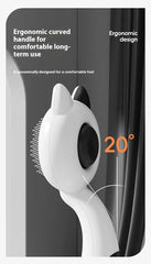 Self-Cleaning Cat Brush | Magic Deshedding Grooming Comb for Cats | Loose Fur Remover & Massage Slicker Brush