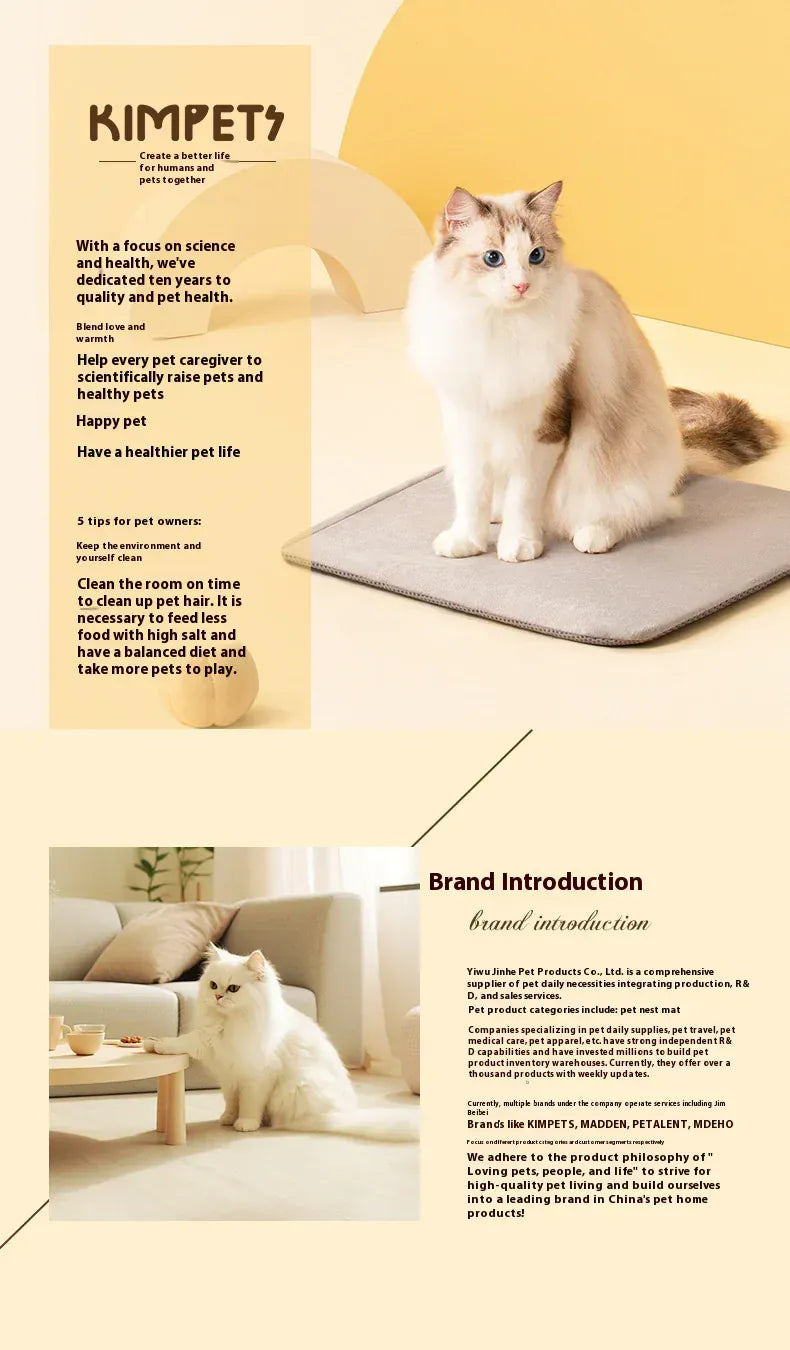 Self-Warming Cat Cave Bed with Tunnel - Plush Winter Hideaway & Sleeping Bag