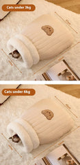 Cozy cat tunnel bed providing comfort and entertainment