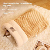Cat tunnel bed combining play area and cozy sleeping space